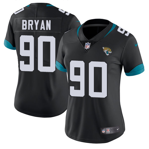 Nike Jaguars #90 Taven Bryan Black Alternate Women's Stitched NFL Vapor Untouchable Limited Jersey